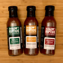 Variety Three Pack of Hola Aloha, Heritage and Aloha Roja Marinades & Sauces